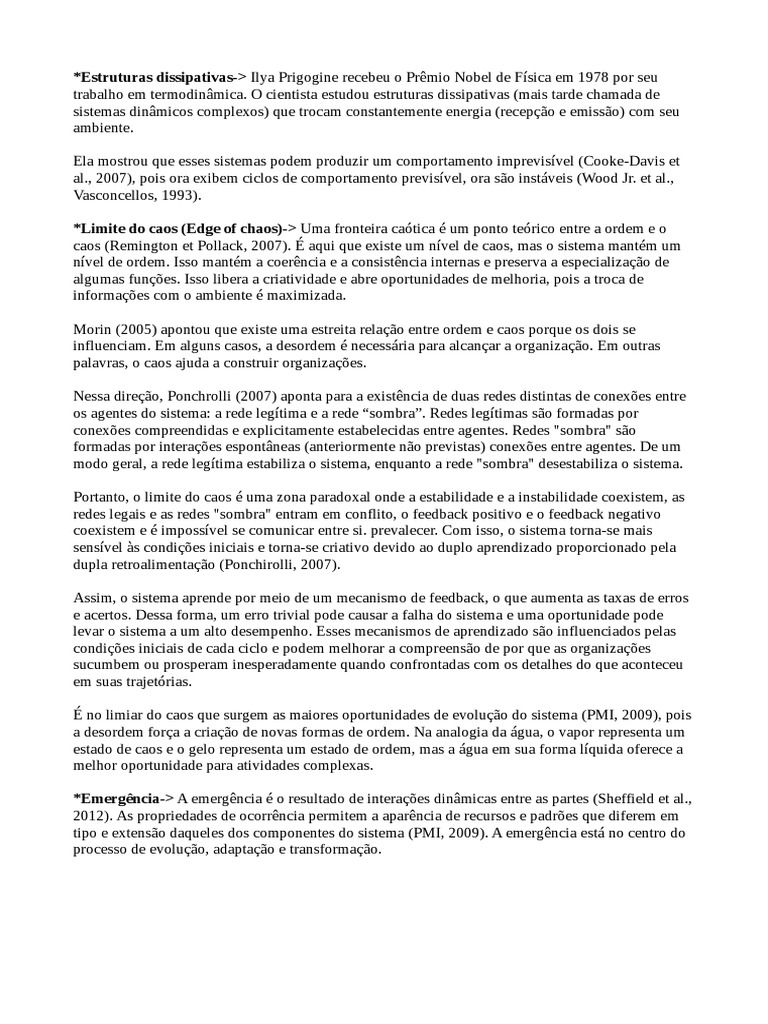 Teoria Da Complexidade Parte 2 | PDF | Teoria do Caos | Rede de ...