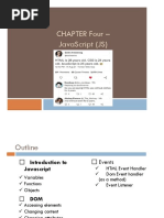 Chapter Four - Javascript (JS)