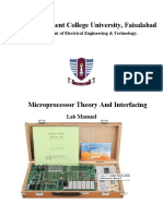 Microprocessor Theory and Interfacing LAB MANUAL Goup