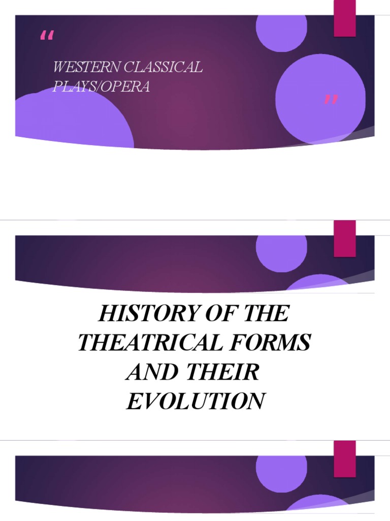 Evolution of Classical Theatre Forms | PDF | Theatre | Tragedy