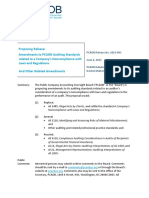 PCAOB Proposal To Increase Auditor Vigilance Against Fraud and Other Forms of Noncompliance With Laws and Regulations