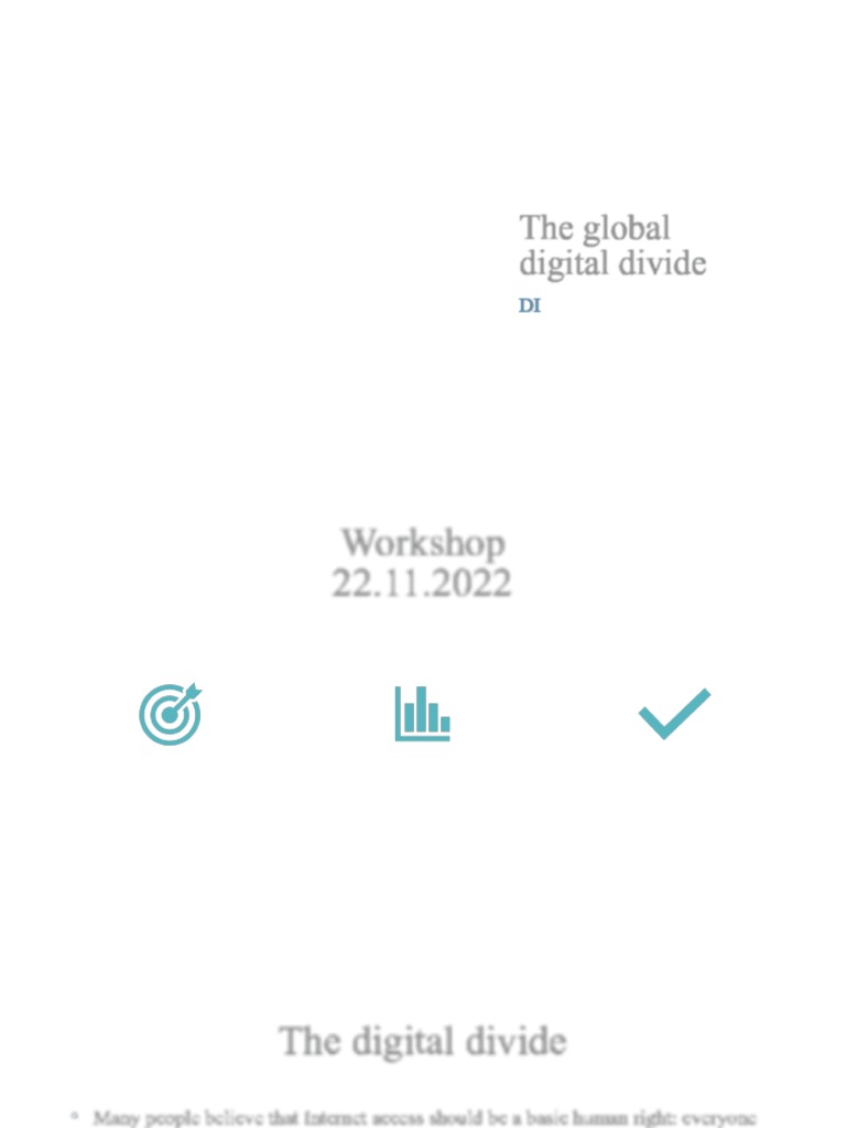 The Global Digital Divide PDF