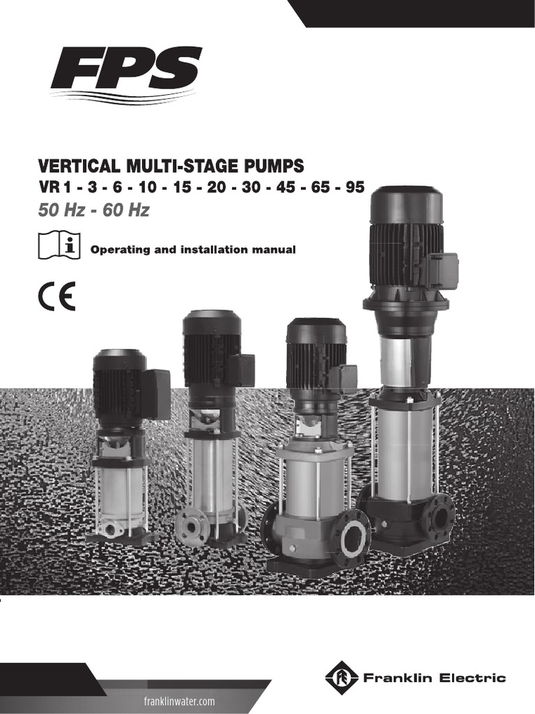 Vertical Multistage Pumps Operating Installation Manual Fe1174 ...