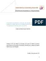 Crecimiento Económico y Consumo de Energía en El Transporte