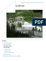 Diverting The River Flow With Dam