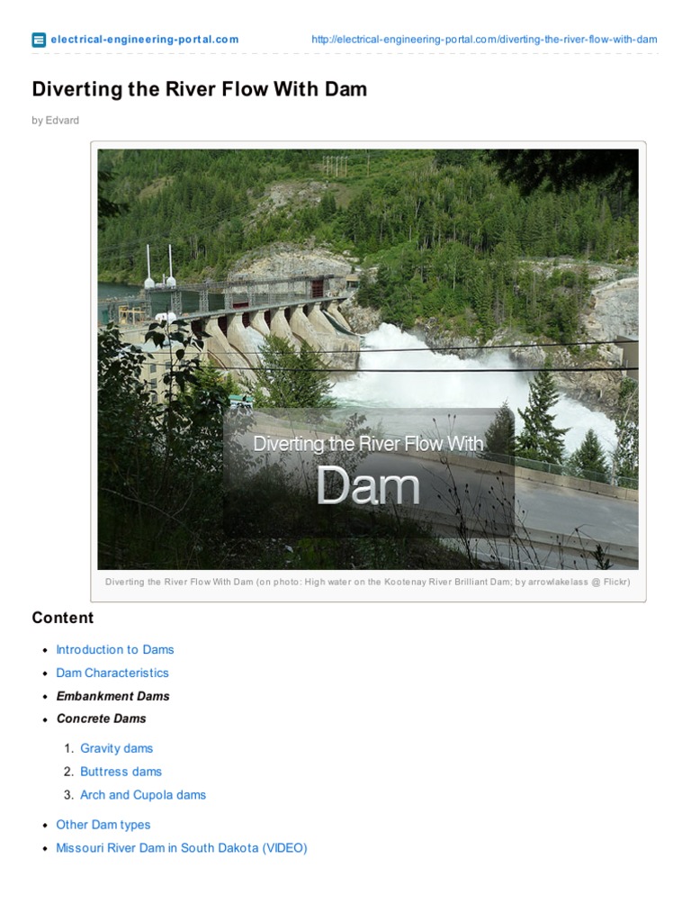 Dam Design and Types Explained | PDF | Dam | Concrete