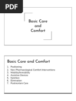 Basic Care and Comfort