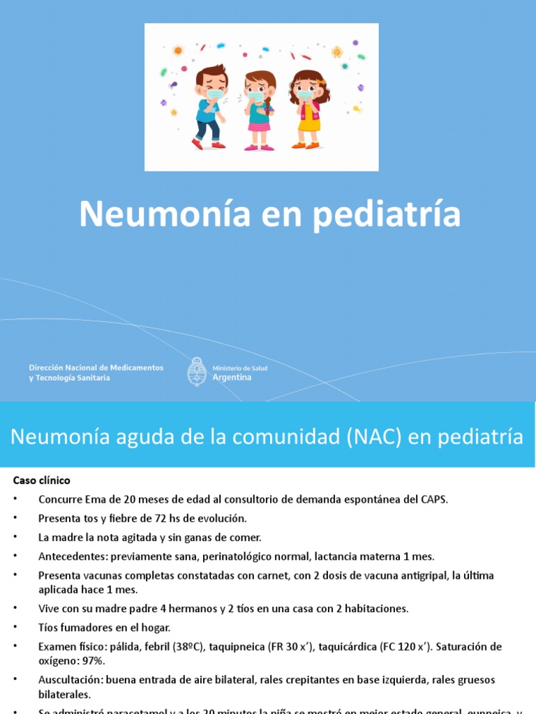 Neumonía En Pediatría Pdf Neumonía Influenza