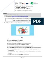 Curso Profissional de Técnico de Multimédia Ficha de Trabalho Nº 2 Sistemas de Informação - 10º Ano