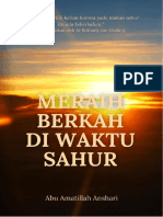 Meraih Berkah Diwaktu Sahur - Ustadz Abu Amatillah Anshari MA