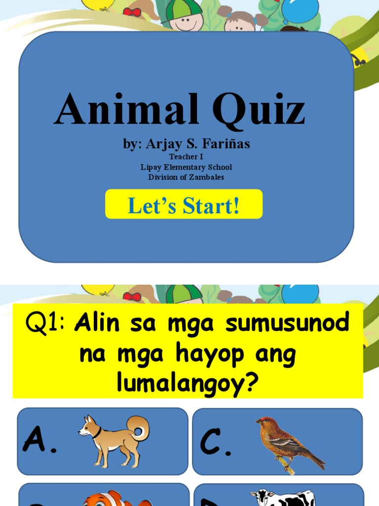 Animal Quiz Asf | PDF