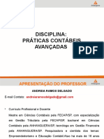 Disciplina: Práticas Contábeis Avançadas