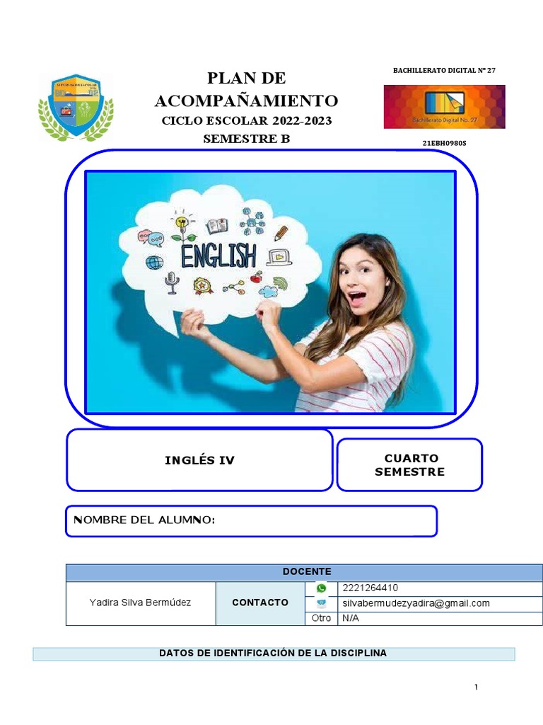4sem Com Inglés Iv Bloque Iii Pdf
