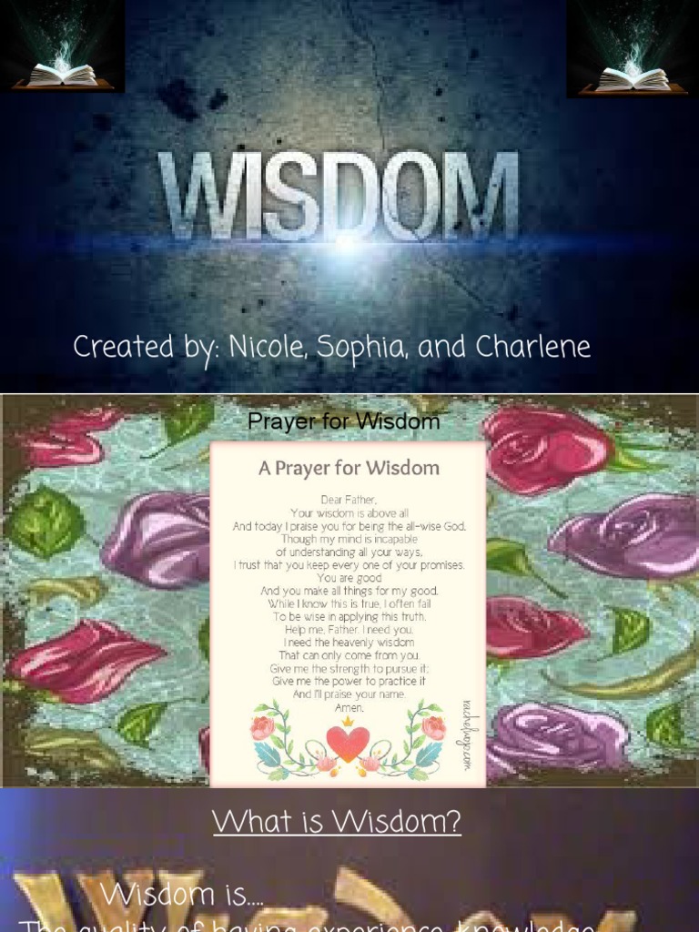 Wisdom Presentation | PDF