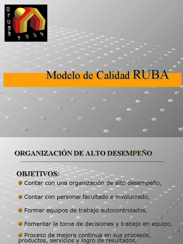 Modelo de Calidad para Alto Desempeño | PDF | Planificación | Gestión ...