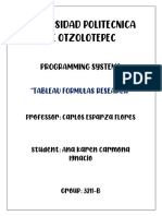 Tableau Formulas