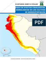 I Symposio de Efectos Fisiologicos, Climaticos e Hidrologicos en Los Cultivos de Agroexportación