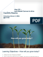 Business Modeling 101 Using The Canvas To Drive Capability Mapping V2