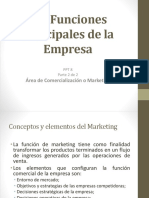 8 - Las Áreas Funcionales de La Empresa - COMERCIALIZACIÓN O MARKETING - Parte 2 de 2