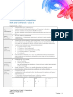 TeamGym Level 6 and 5 Competition Template - Skills and Tariff Sheet Level 6 v6.0