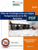 Plan de Contingencias Ante Bajas Temperatiras Región Apurímac