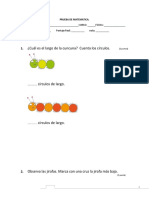 PRUEBA de MATEMATICA Segundo Basicvo Medicion Tablas y Graficos