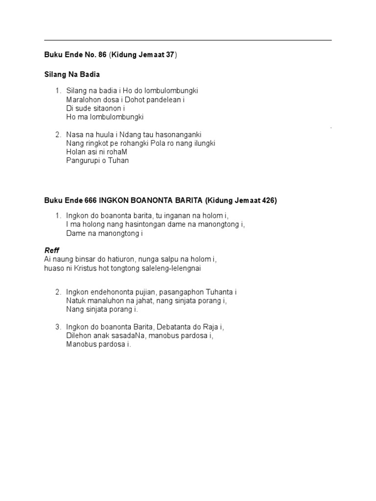 Struktur Kalimat dalam Bahasa Batak