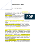 Noções de Funcionamento de Clínicas Particulares - PCG