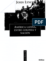 John Lynch America Latina Entre Colonia y Nacion