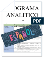 Programa Analitico Español