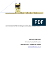 Espacios e Intervenciones Que Posibilitan Subjetivación