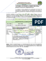 Convocatoria de Competencias