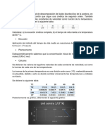 Ejercicio de Fisicoquímica, Velocidades y Tiempos de Reacción