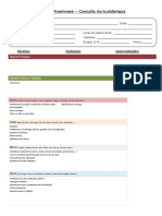 Ficha de Anamnese - Auriculo - Perguntas