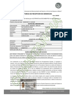 Constancia de Recepcion de Denuncias: Datos Del Denunciante