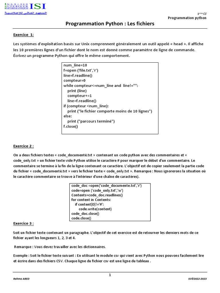 Conversion de fichiers texte en CSV avec Python | PDF | Fichier texte ...