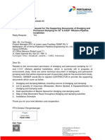 1143 - KPB1000 - 2022-S5 - Request For The Supporting Documents of Dredging and Permanent Dumping For 52 & 6.625 Offshore Pipeline Installation