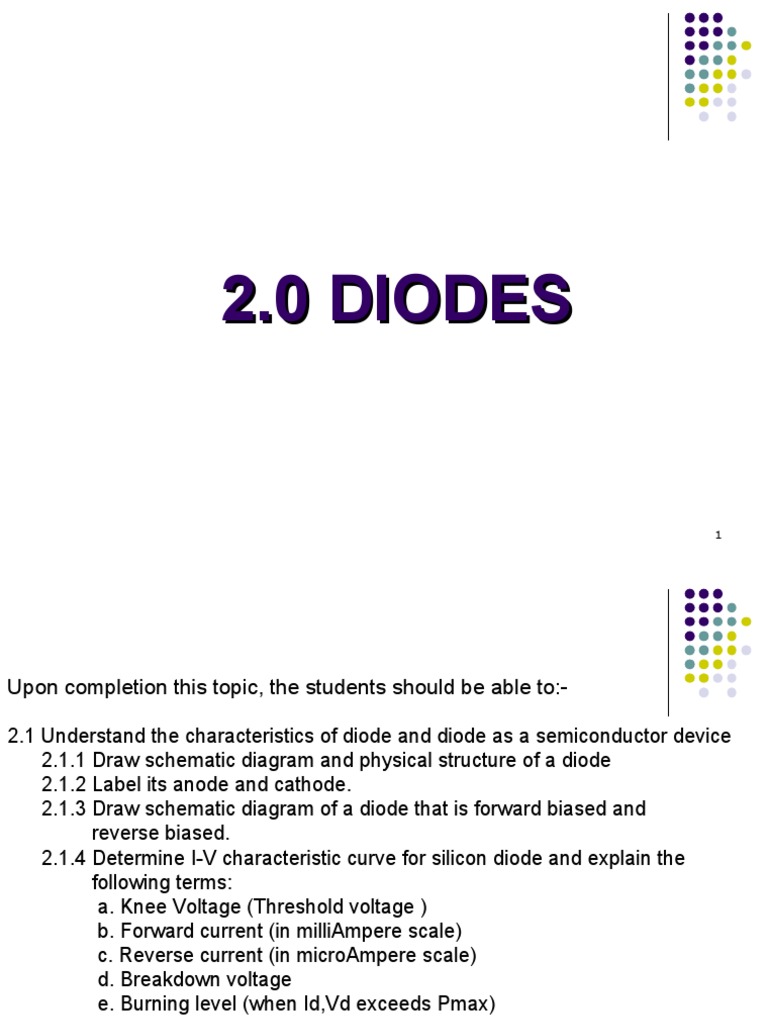 Diode Characteristics and Rectifier Circuits | PDF | Diode | Rectifier