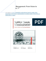 Test Bank For Supply Chain Management From Vision To Implementation 1st Edition Stanley e Fawcett Lisa M Ellram Jeffrey A Ogden