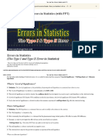 Type I and Type II Errors in Statistics (With