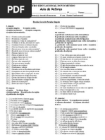 Aula de Reforço 8º ano _PERÍODO SIMPLES_2011