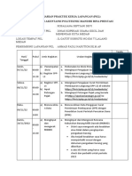 Jurnal Harian Praktek Kerja Lapangan