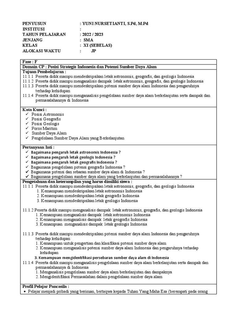 Modul Ajar Bab 1 Pdf