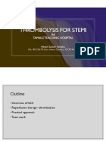 Thrombolysis in STEMI - DR Yakubu