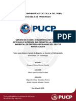 Análisis de Los Factores Externos e Internos Que Permiten La Innovación Ambiental en Empresas Peruanas Del Sector Manufactura
