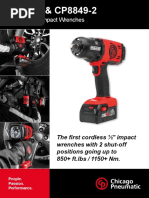 cp8849 Chicago Pneumatic Cordless Impact Wrenches