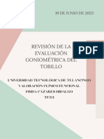 Revisión de La Evaluación Goniométrica Del Tobillo - Frida Cázares Hidalgo