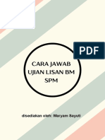 Cara Jawab Ujian Lisan BM SPM