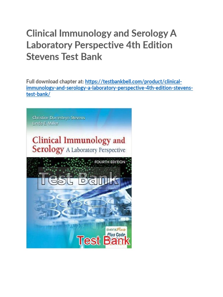 Clinical Immunology and Serology A Laboratory Perspective 4th Edition