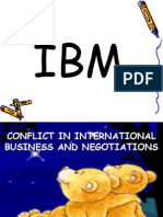 IBM Conflict in International Business and Negotiations